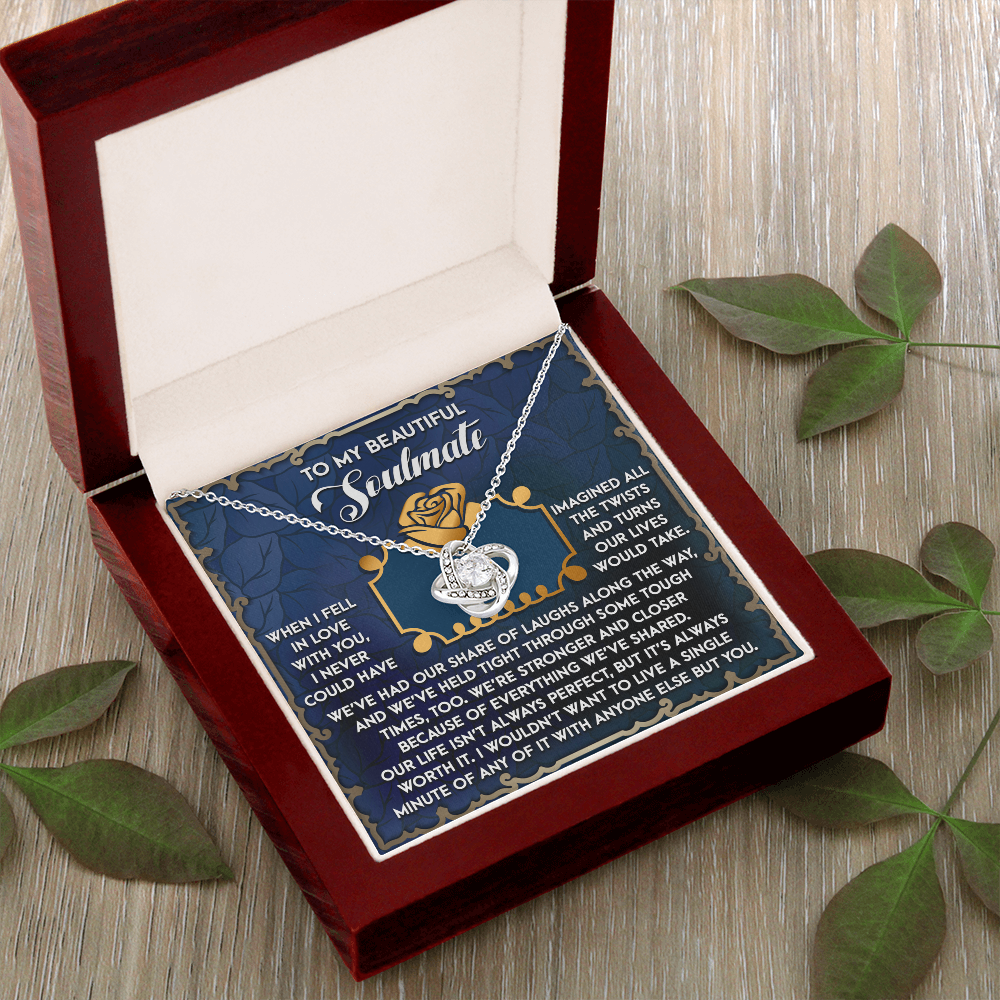 To My Beautiful Soulmate Necklace, Valentine's Gift For Women, Valentine's Gifts For Women, Valentine Gift Ideas For Her, Valentine's Day Gifts