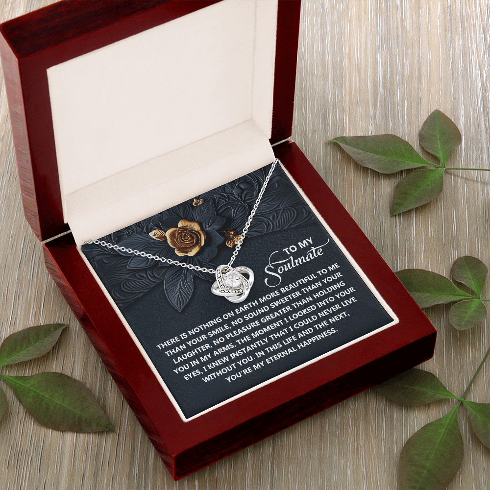 To My Soulmate Necklace, Best Valentine Gift For Wife, Valentine For Her Gift, Soulmate Necklace For Women, Valentine's Day Gifts For Women