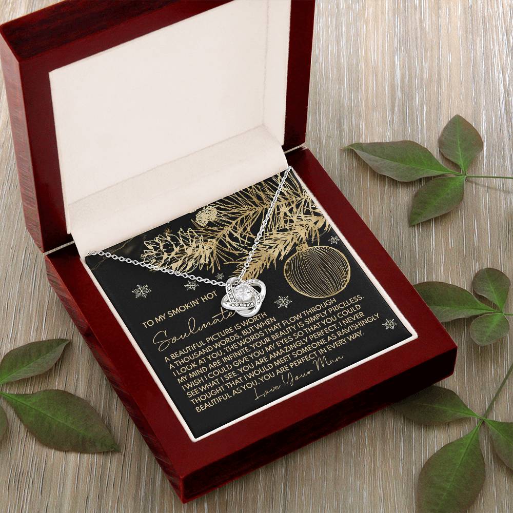 To My Smokin's Hot Soulmate Necklace, Christmas Gift For Wife Ideas, Christmas Jewelry For Women, My Soulmate Gifts For Her