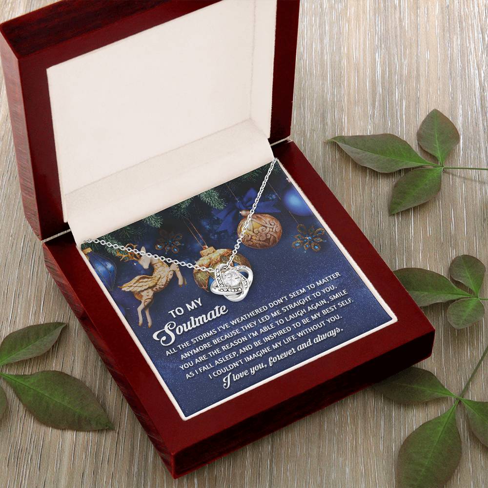 To My Soulmate Necklace, Christmas Gifts For Wife, Gifts For Husband From Wife Unique Christmas, Wife Christmas Gift, Christmas For Wife