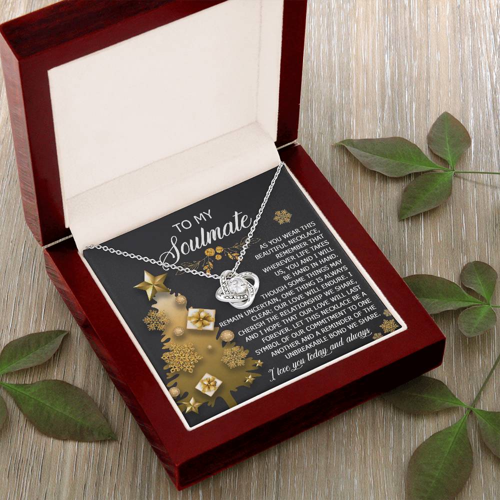 To My Soulmate Necklace, Soulmate Gifts For Her, Wife Christmas Gifts, Girlfriend Christmas Necklace, Christmas Presents Women