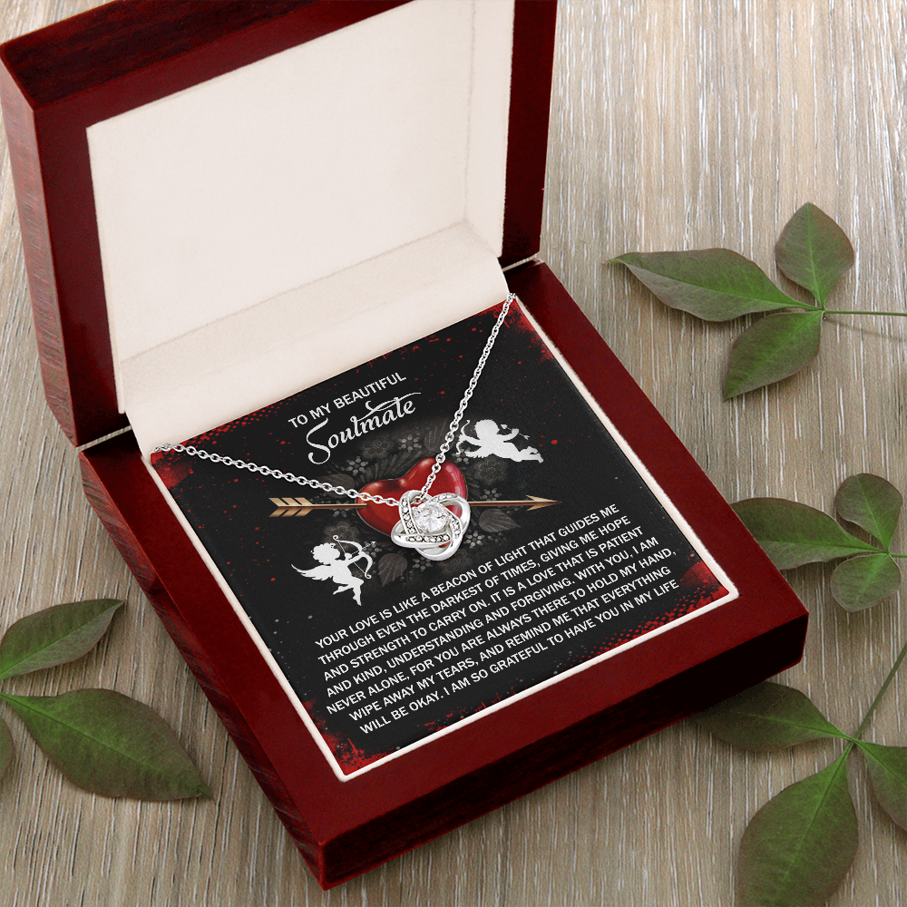 To My Beautiful Soulmate Necklace, Valentine Gifts For Her, Valentine's Day For Her, Valentine's Day Gift Wife, Valentine's Gift For Wife