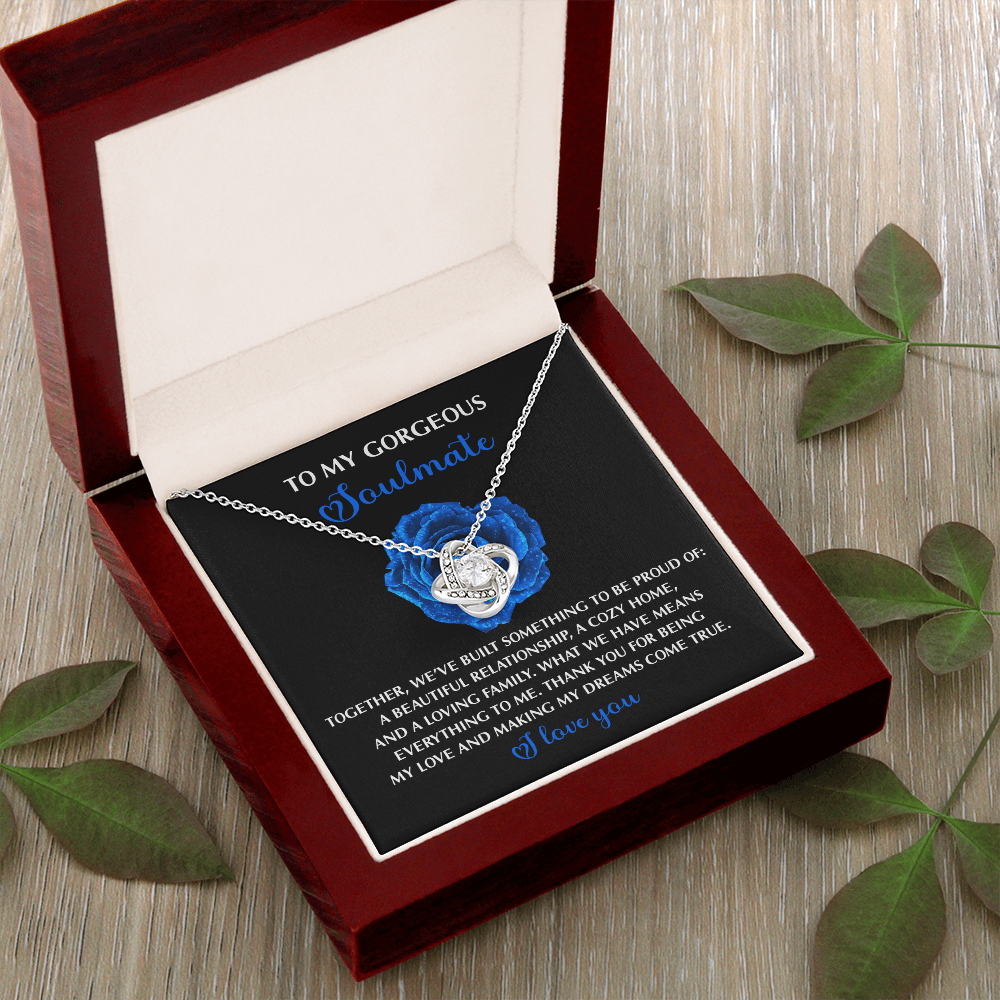 To My Gorgeous Soulmate Necklace, Necklaces For My Girlfriend, To My Soulmate Necklace, Valentine For Her Gift, Sentimental Gifts For Girlfriend