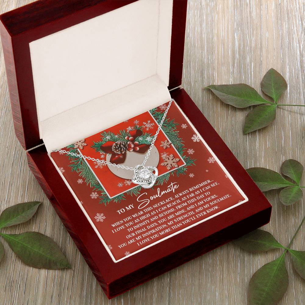 To My Soulmate Necklace, Christmas Gifts For Your Wife, Gifts For My Girlfriend For Christmas, Wife Christmas Gift Ideas