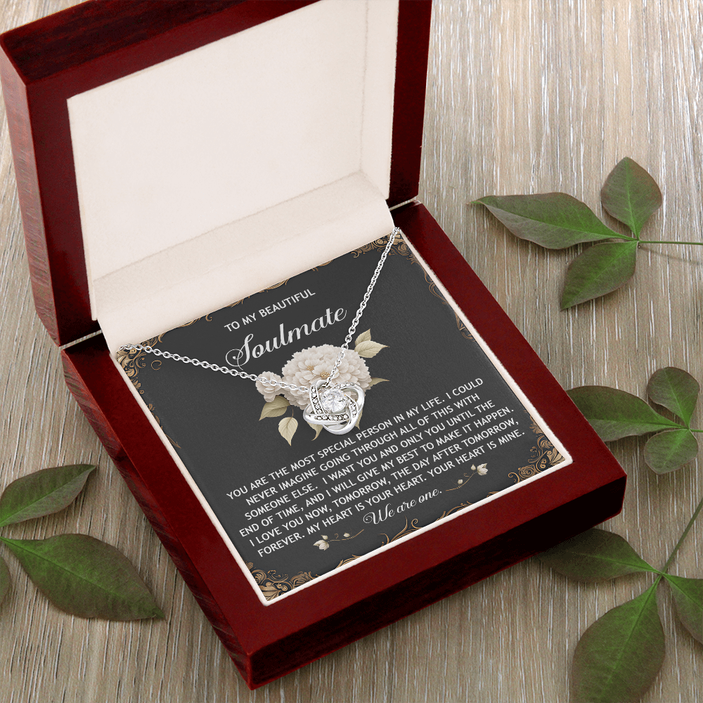 To My Beautiful Soulmate Necklace, San Valentine Gift For Her, Valentine Gifts For Women, Best Valentine Gifts For Her, Valentine's Day For Her