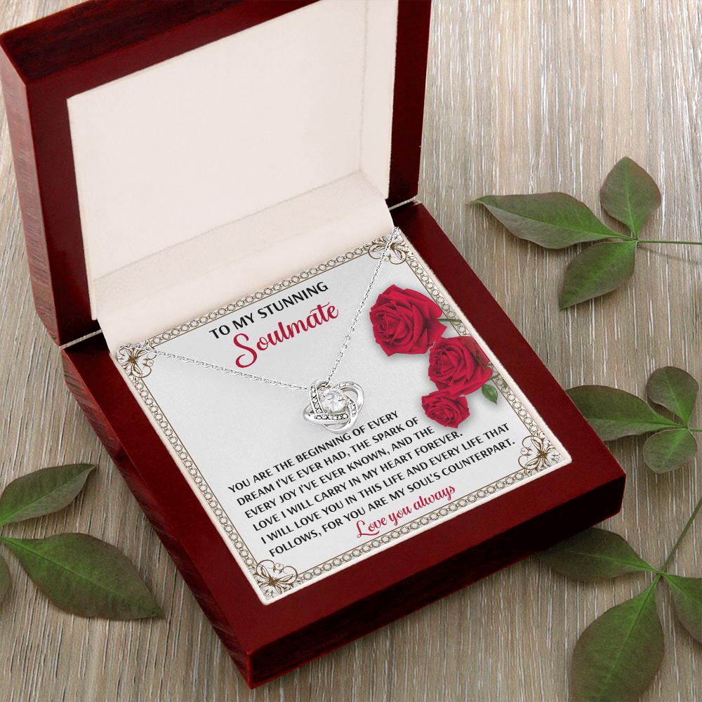 To My Stunning Soulmate Necklace, Best Valentine Gifts For Wife, Naughty Valentine's Gifts For Wife, Valentine Gifts For My Wife, Valentine For Wife