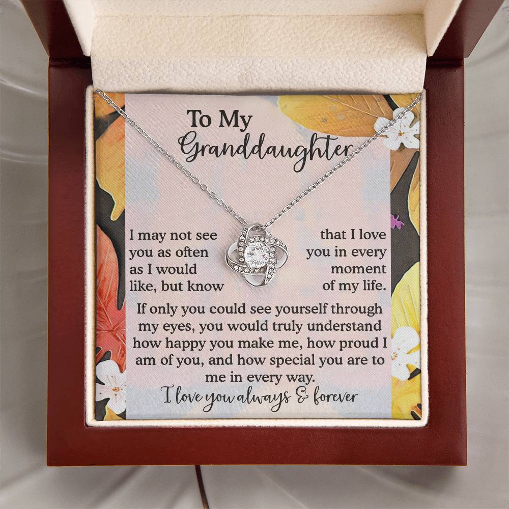 To My Granddaughter Necklace, Necklaces For Granddaughters, Granddaughter Valentine Gift, Gifts For 18 Year Old Granddaughter, Granddaughter From Grandpa
