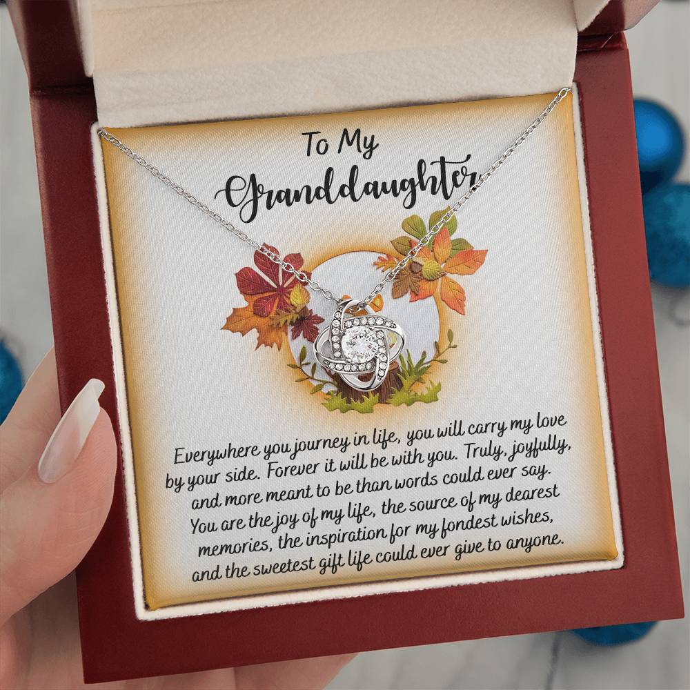 To My Granddaughter Necklace, Grandmother Granddaughter Gifts, Granddaughter Necklace From Grandparents, Christmas Gifts For Granddaughter