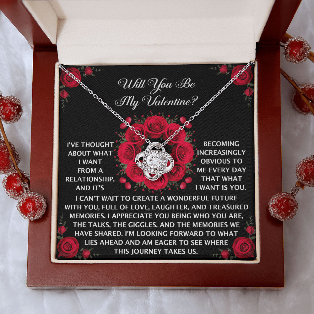 Will You Be My Valentine Necklace, Valentine's Day For Her, Unique Valentine Gifts For Her, Valentine's Day Necklace For Her, Valentine Funny Gifts