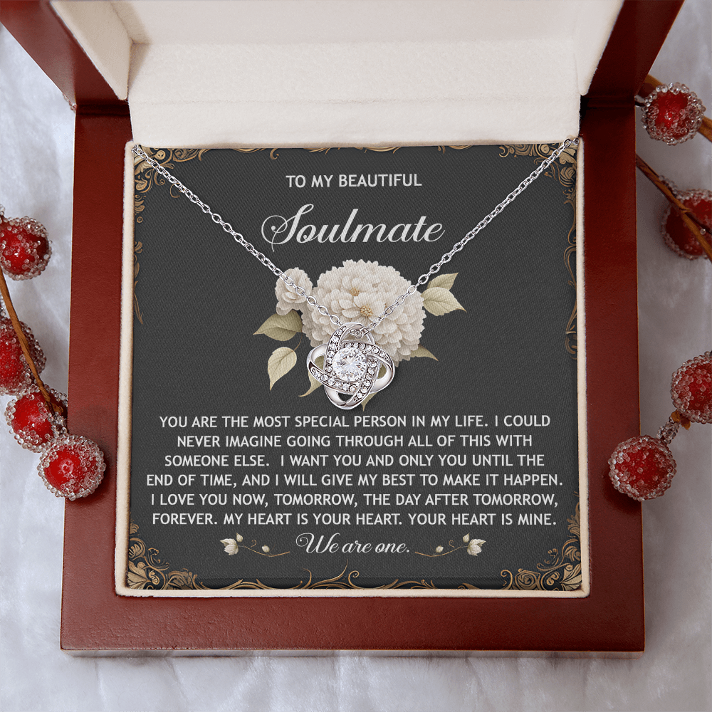 To My Beautiful Soulmate Necklace, San Valentine Gift For Her, Valentine Gifts For Women, Best Valentine Gifts For Her, Valentine's Day For Her