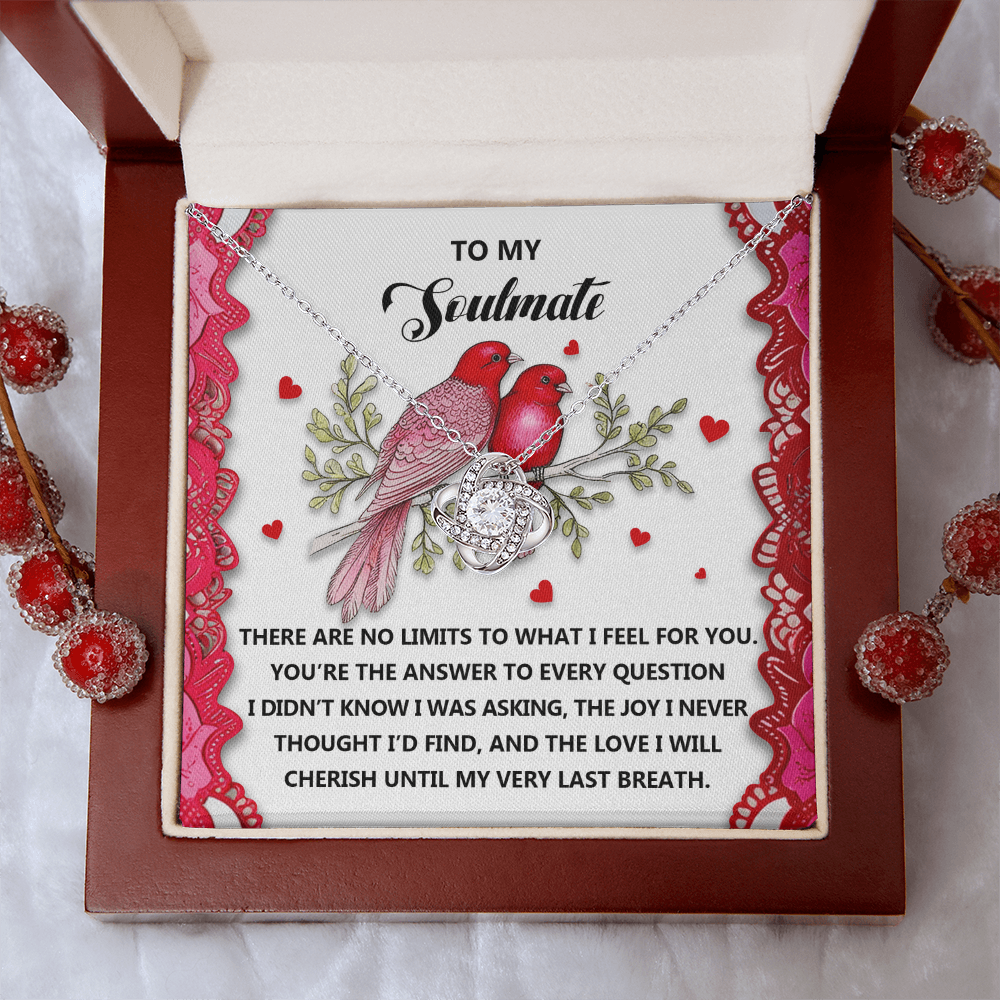 To My Soulmate Necklace, To My Soulmate Necklace For Women, Valentine Necklaces For Women, Valentine Jewelry For Women, Valentine's Day Gifts