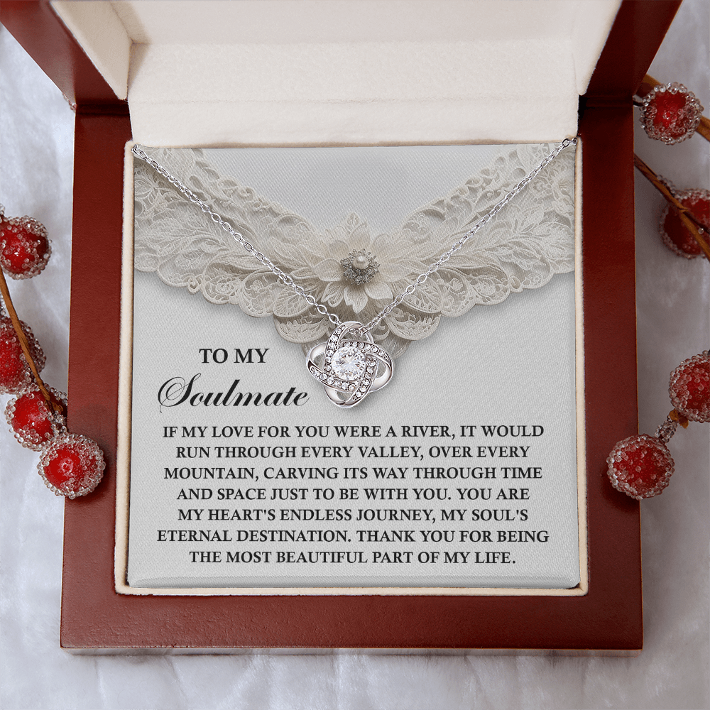 To My Soulmate Necklace, Valentine's Gift For Women, Valentine's Day Gifts, Romantic Valentine's Day Gift, Valentine's Gift For Women