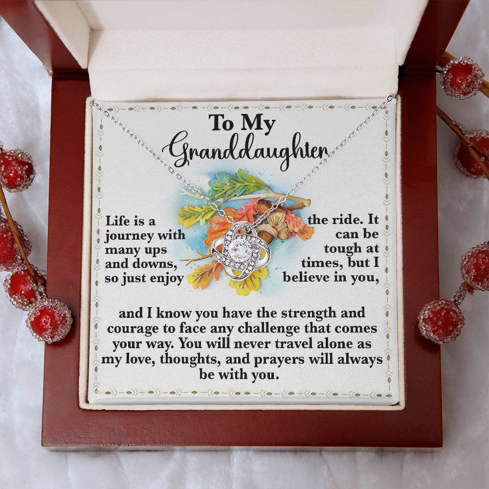 To My Granddaughter Necklace, Gifts For Granddaughter From Grandparents, Granddaughter Necklace From Nana, Valentines Gifts For Granddaughter