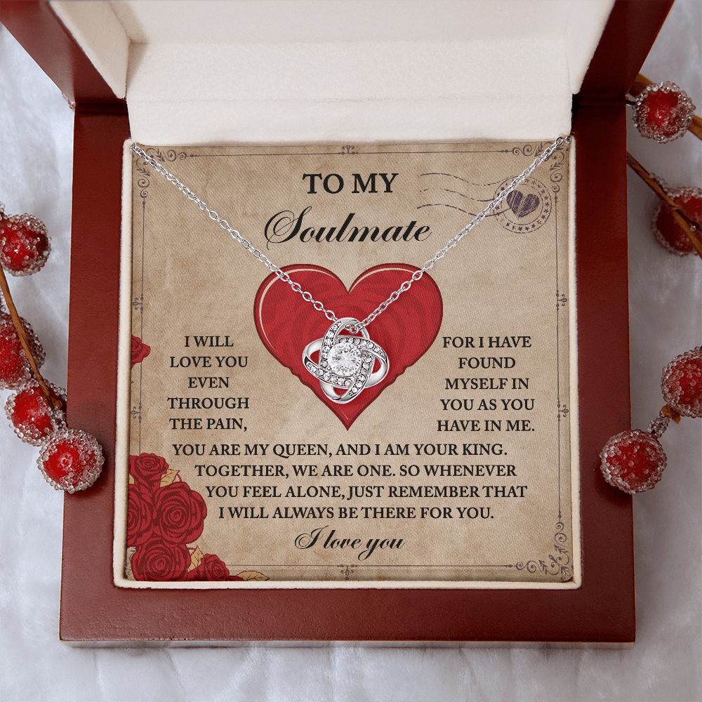 To My Soulmate Necklace, Valentine Gift For Wife From Husband, Valentine's Gift For Wife, Great Valentine Gifts For Her, Valentine's Day For Her