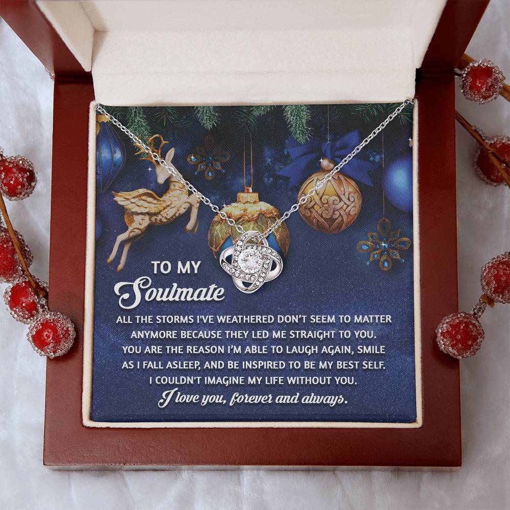 To My Soulmate Necklace, Christmas Gifts For Wife, Gifts For Husband From Wife Unique Christmas, Wife Christmas Gift, Christmas For Wife