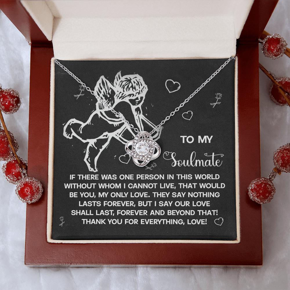 To My Soulmate Necklace, Valentine's Day Gifts, Valentine's Day Gifts For Women, Soulmate Necklace Women, Unique Valentine Gifts For Her