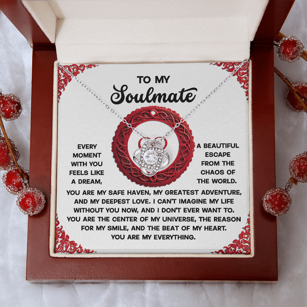 To My Soulmate Necklace, Valentine's Day Gifts, Valentine's Day Gifts For Women, Soulmate Necklace Women, Unique Valentine Gifts For Her