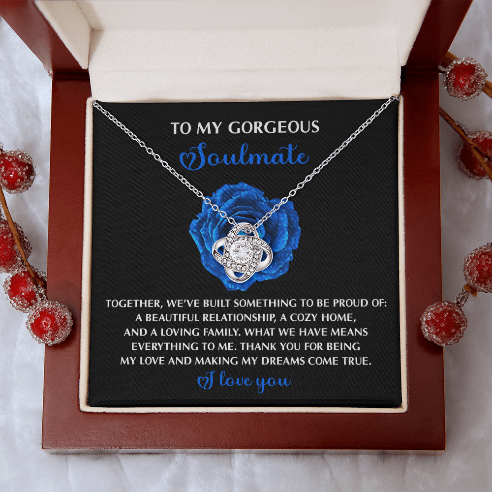 To My Gorgeous Soulmate Necklace, Necklaces For My Girlfriend, To My Soulmate Necklace, Valentine For Her Gift, Sentimental Gifts For Girlfriend