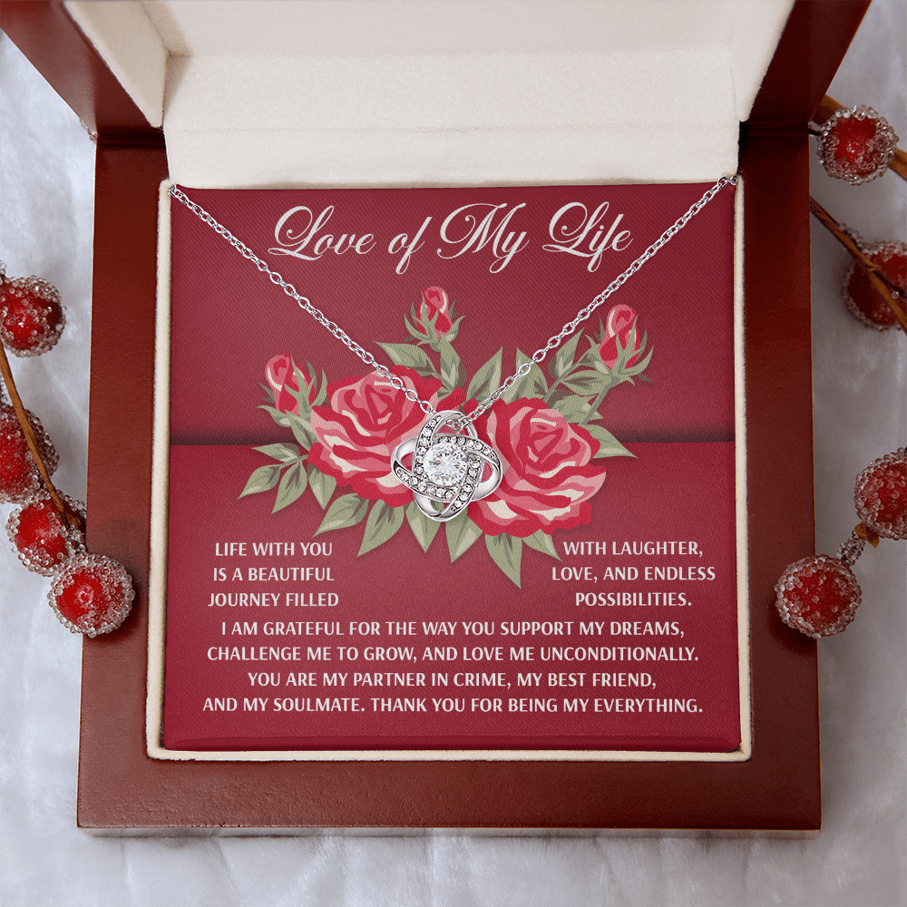 Love Of My Life Necklace, Valentine's Gifts For Wife, Valentine's Necklace For Her, Women's Valentine's Day Gifts, Best Valentine Gifts For Wife