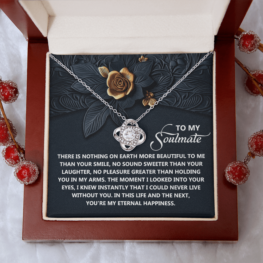 To My Soulmate Necklace, Best Valentine Gift For Wife, Valentine For Her Gift, Soulmate Necklace For Women, Valentine's Day Gifts For Women