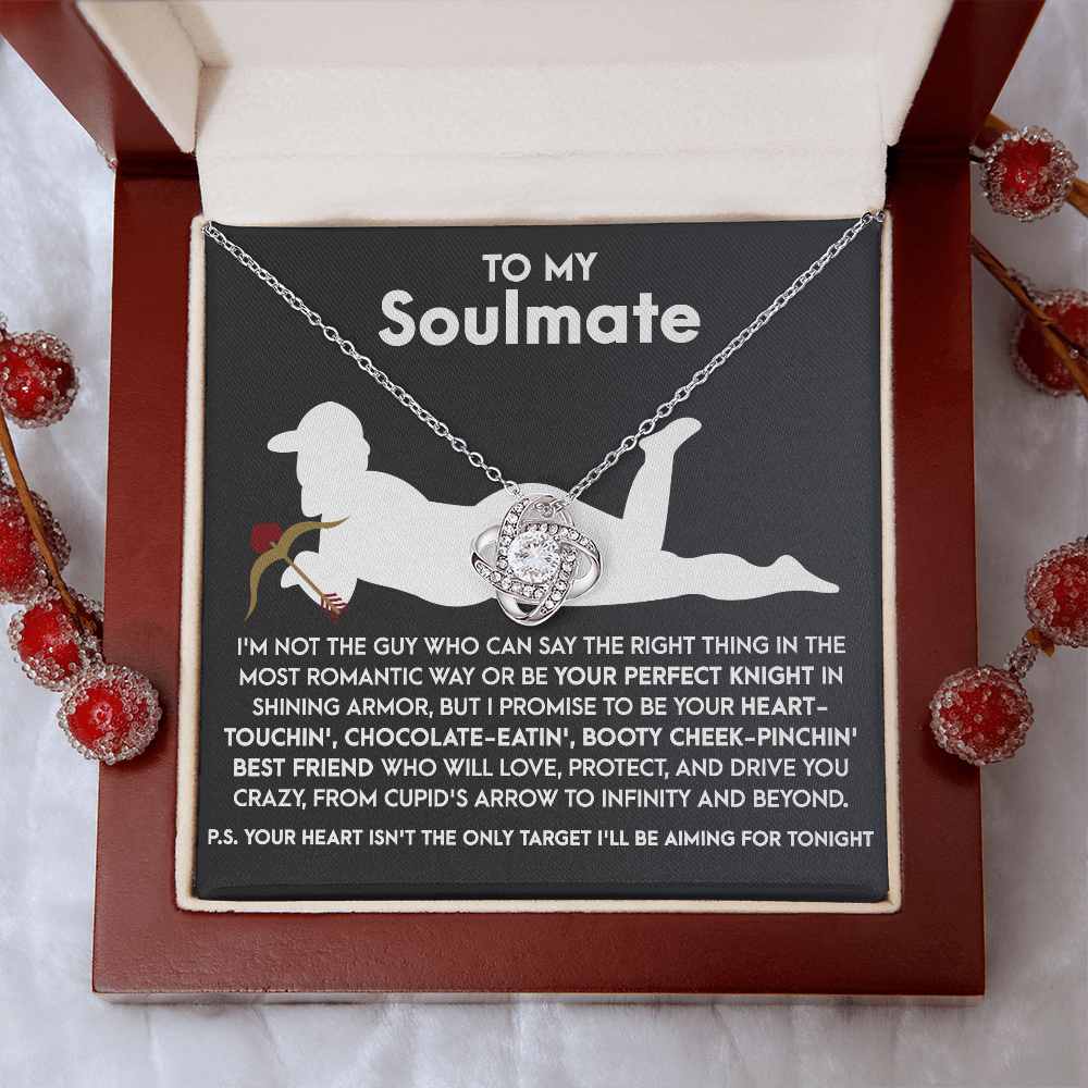 To My Soulmate Necklace, Best Valentine Gifts For Wife, To My Wife Valentine's Day Gift, Valentine's Day Necklace For Her, Valentine Birthday Gifts