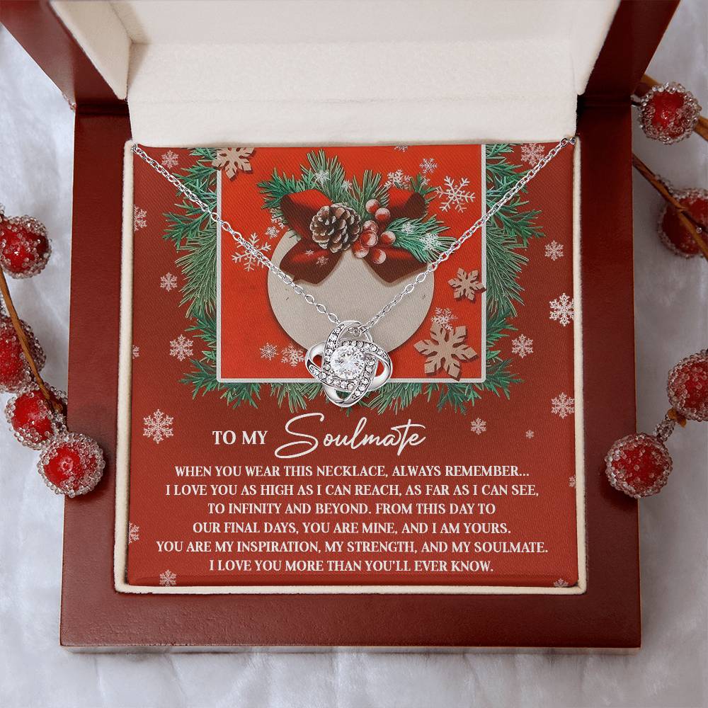 To My Soulmate Necklace, Christmas Gifts For Your Wife, Gifts For My Girlfriend For Christmas, Wife Christmas Gift Ideas