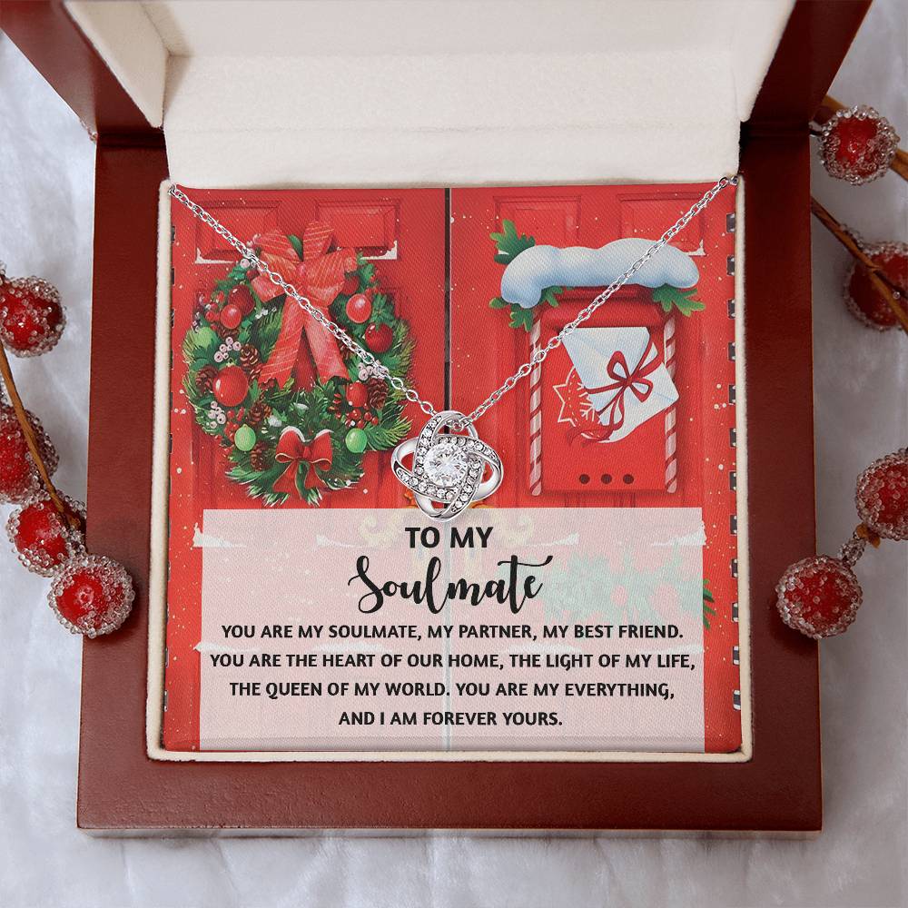To My Soulmate Necklace, Christmas Gifts For My Wife, Funny Christmas Gift For Wife, Soulmate Gifts For Her, Christmas For Wife