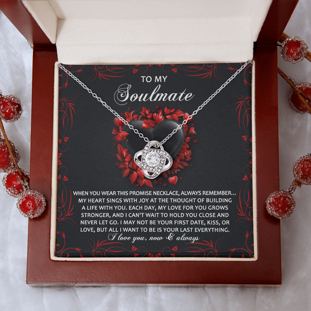 To My Soulmate Necklace, Unique Valentine Gifts For Her, Valentine Birthday Gifts, My Soulmate Gifts For Her, Valentine Jewelry For Women