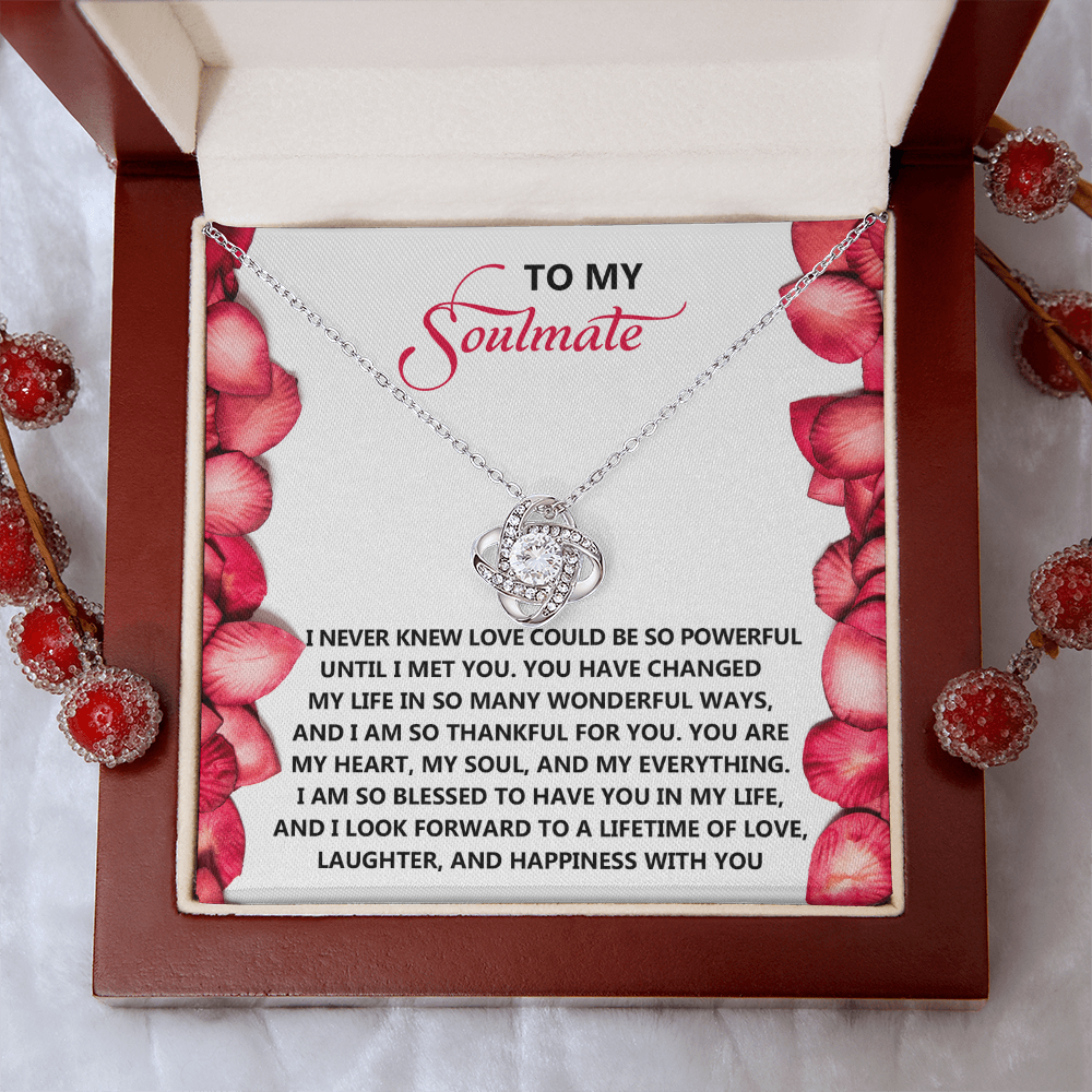 To My Soulmate Necklace, Necklace For Valentine's Day, Valentine Gifts For Her, Valentine's Gifts For Women, Valentine Gifts For Wife