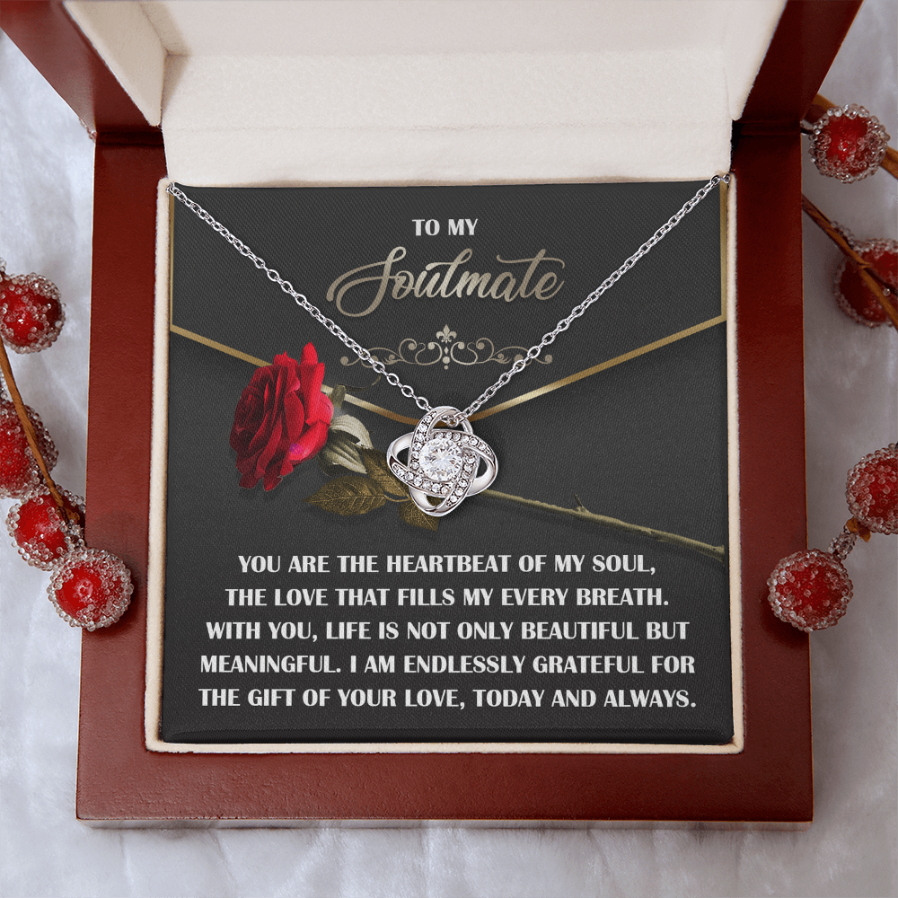 To My Soulmate Necklace, Valentine Gift For Wife, Great Valentine Gifts For Her, Valentine's Gift For Wife, Best Valentine Gift For Wife