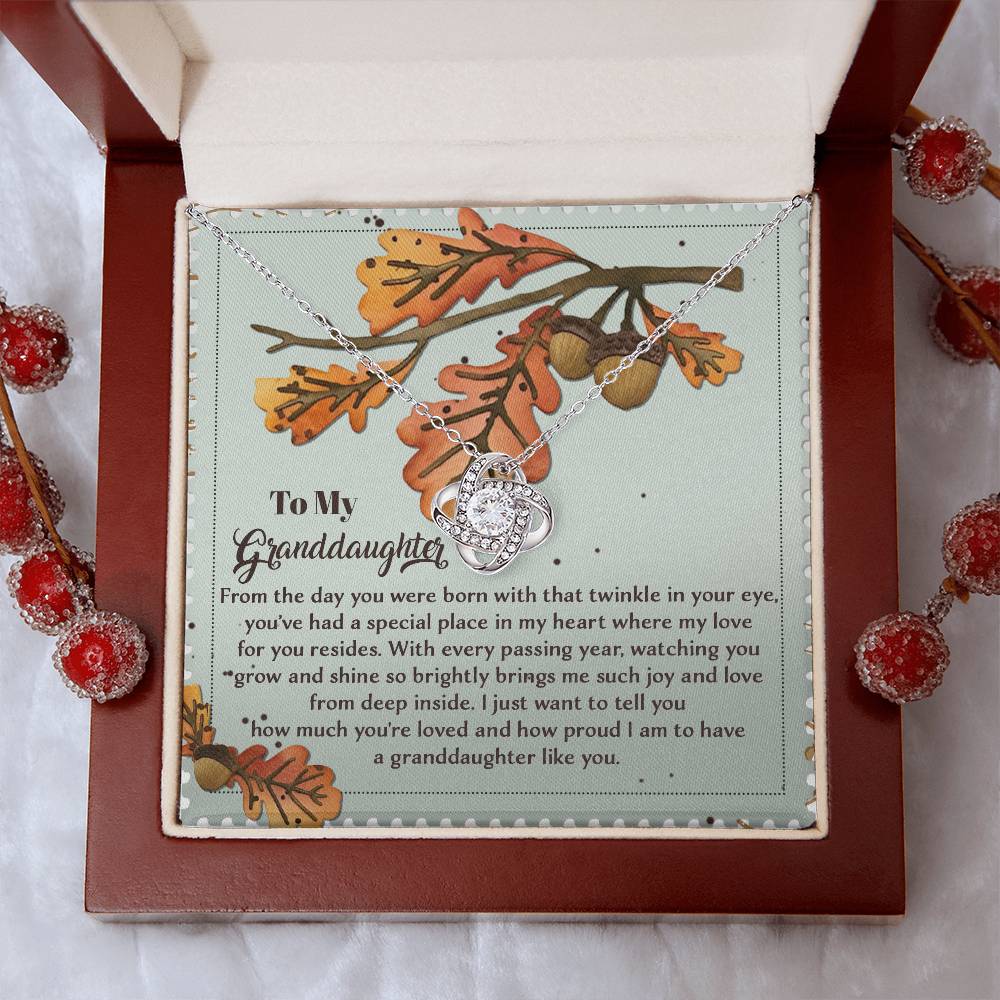 To My Granddaughter Necklace, Gifts For Granddaughter From Grandma, Valentines Card For Granddaughter, Necklace For Granddaughter From Grandpa