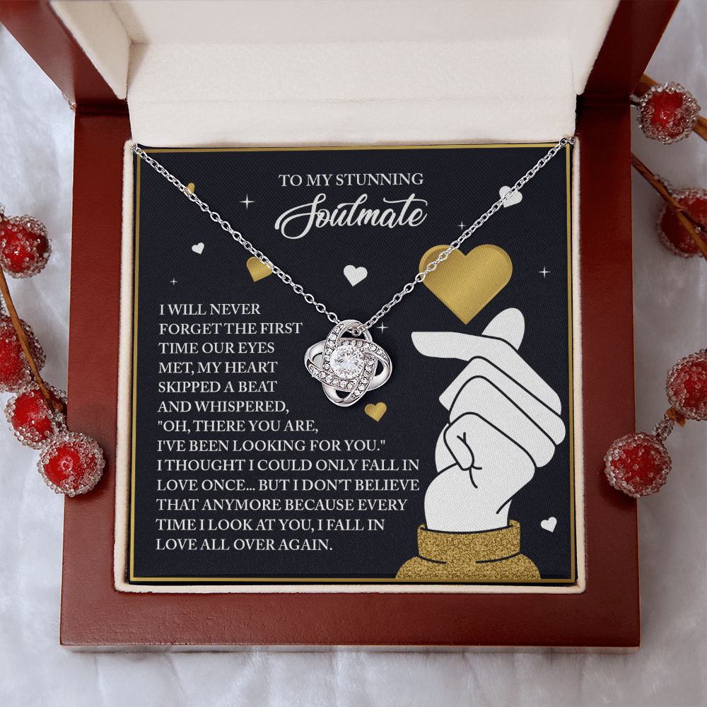 To My Stunning Soulmate Necklace, Valentine Gift For My Wife, Valentine's Gifts For Wife, Valentine Gifts For Her Romantic, Valentine's Day Gifts