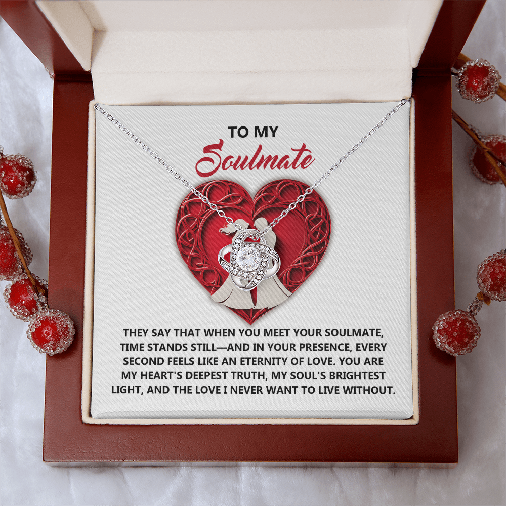 To My Soulmate Necklace, Gifts For Girlfriend Unique, Best Valentine Gift For Wife, Love Necklace For Girlfriend, Valentines Necklace For Girlfriend