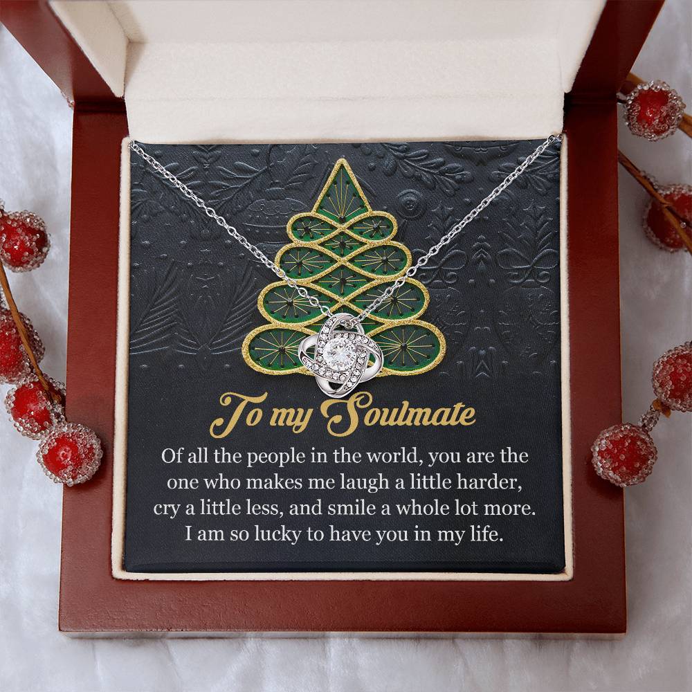 To My Soulmate Necklace, Christmas Gift For Girlfriend, Christmas Gifts Ideas For Wife, Soulmate Necklace Women