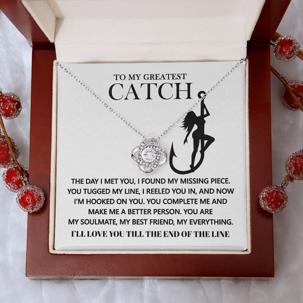 To My Greatest Catch Necklace, Naughty Valentine's Gifts For Wife, Best Valentine Gifts For Her, Valentine Presents For Women, Valentine's For Her