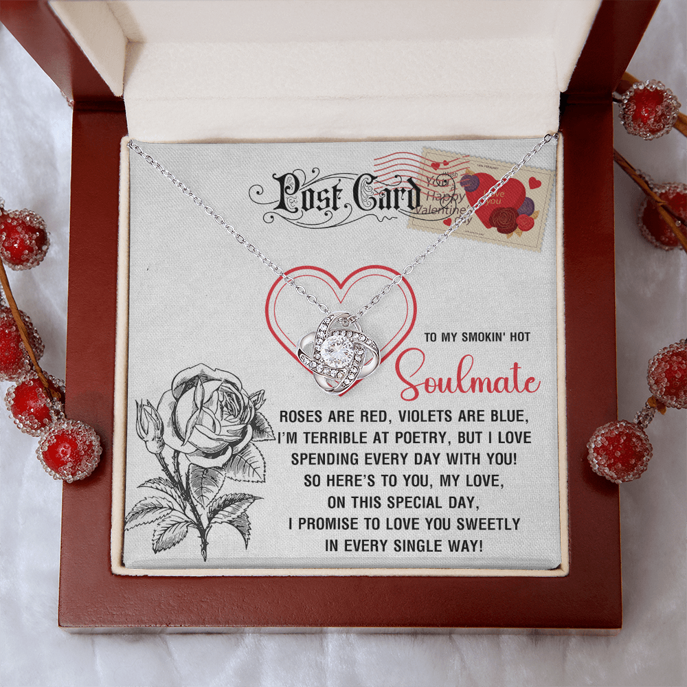 To My Smokin' Hot Soulmate Necklace, San Valentine Gift For Her, Valentine Presents For Women, Soulmate Gifts For Her, Valentine Gifts For Women