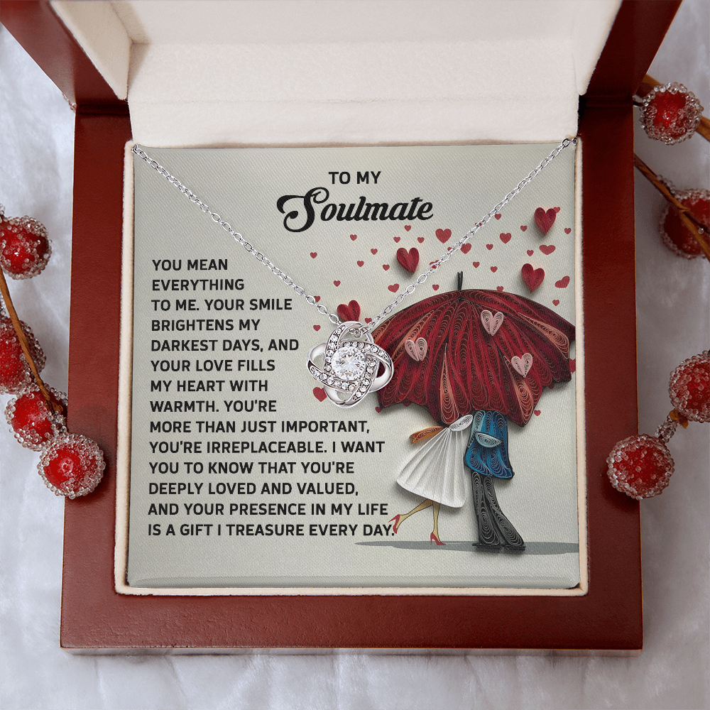 To My Soulmate Necklace, San Valentine Gift For Her, Valentine Presents For Women, Soulmate Gifts For Her, Valentine Gifts For Women