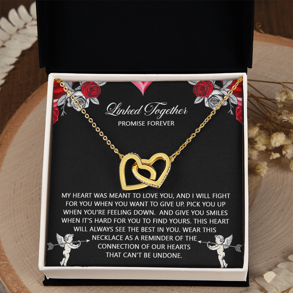 Linked Together Promise Forever Necklace, Valentine's Day Gifts For Women, Best Valentine Gifts For Wife, Valentine's For Her, Female Valentine Gifts
