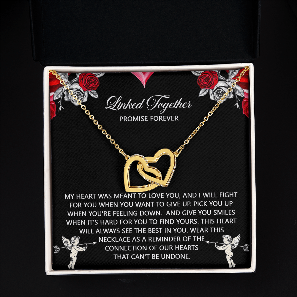 Linked Together Promise Forever Necklace, Valentine's Day Gifts For Women, Best Valentine Gifts For Wife, Valentine's For Her, Female Valentine Gifts