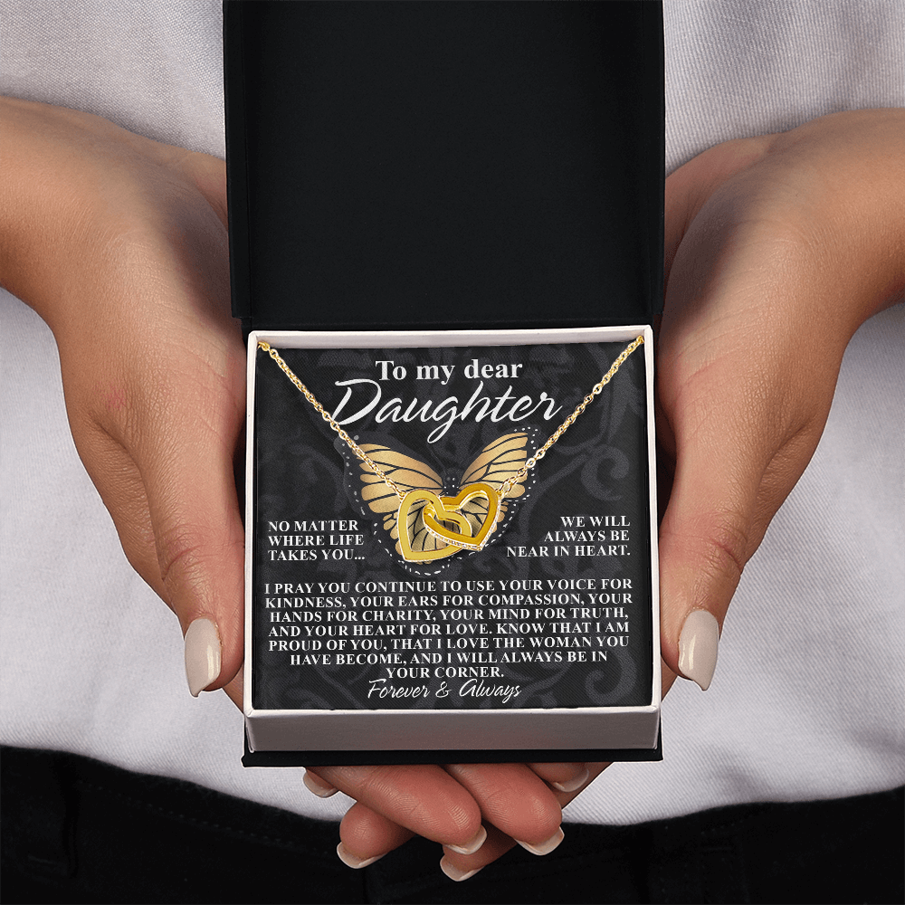 To My Dear Daughter Necklace, Necklace For Daughter From Mom, Graduation Gift For Daughter, Necklace For My Daughter