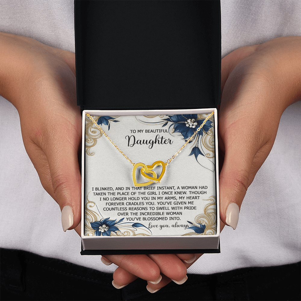 To My Beautiful Daughter Necklace, Necklace For Daughter From Mom, Gifts From Mom To Daughter, To My Daughter Necklace From Dad
