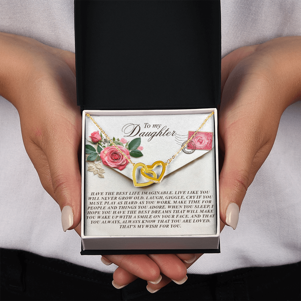 To My Daughter Necklace, Daughter Necklace From Daddy, Birthday Gifts For Daughter Adult, Daughter Necklace From Daddy