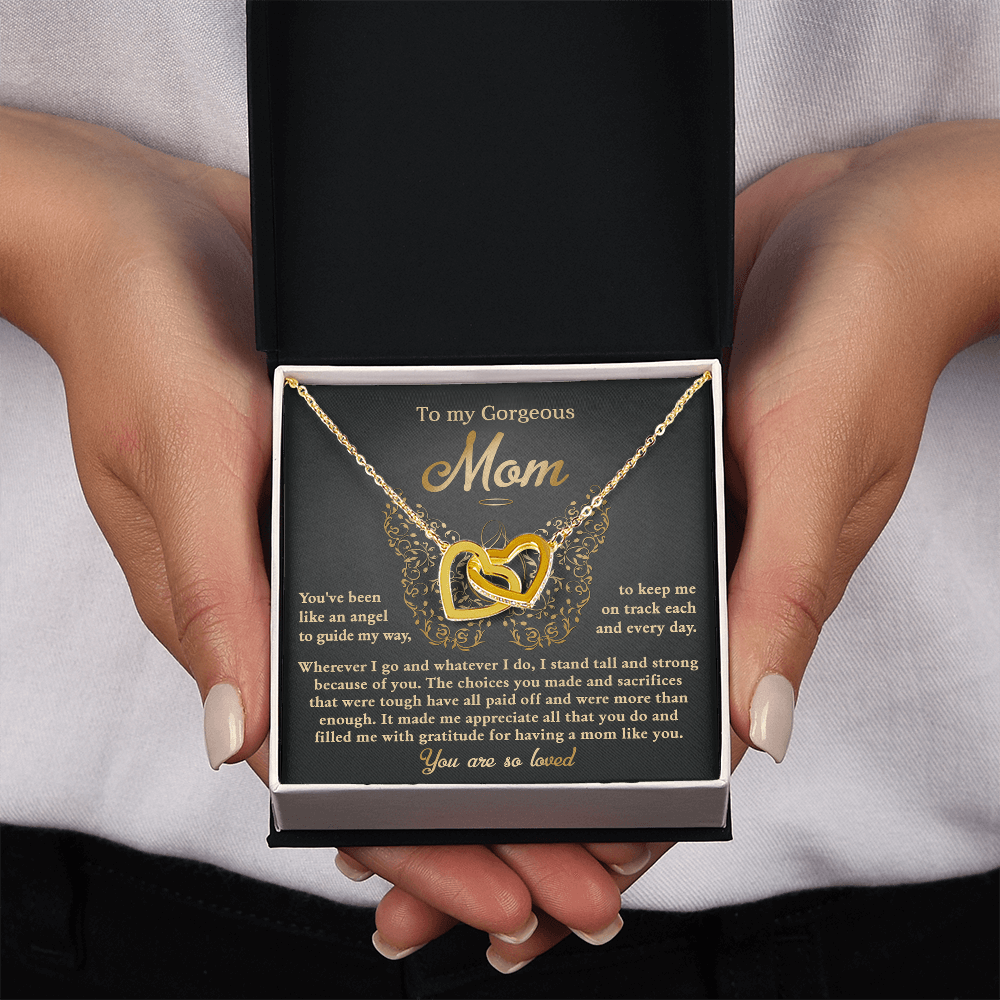 To My Gorgeous Mom Necklace, Xmas Gift For Mom From Son, Mothers Day Gifts For Mom Spanish, Jewelry Mom From Daughter