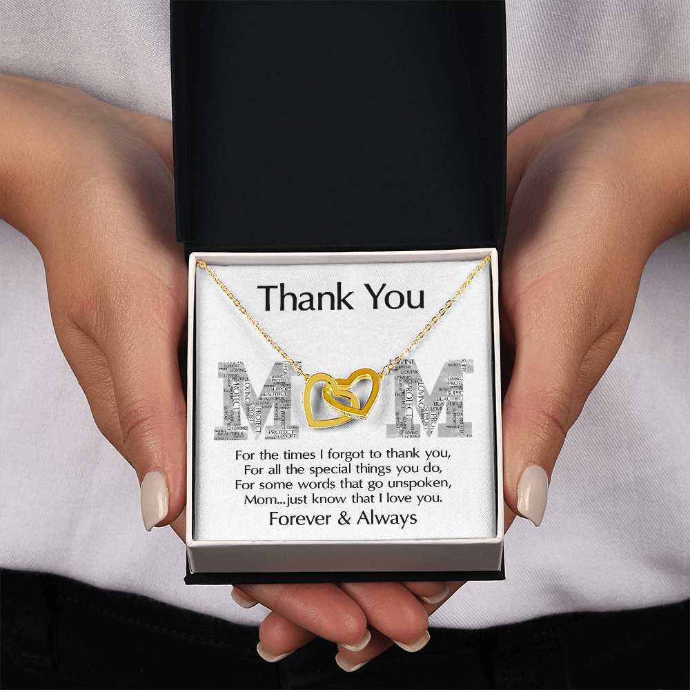 Thank You Mom Necklace, Mothers Day Gifts From Daughter, Mother S Day Gifts For Mom From Daughter, Gifts For Mom Wedding Day