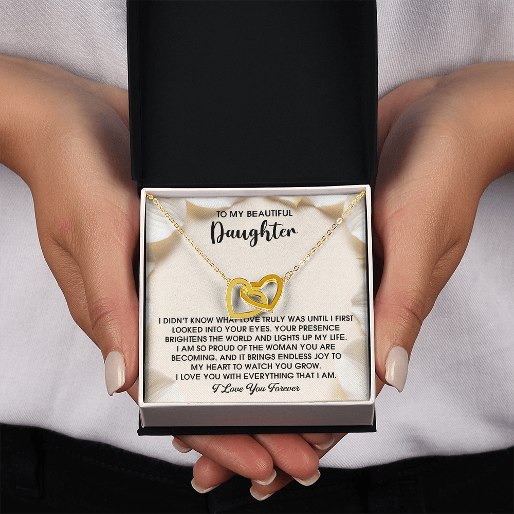 To My Beautiful Daughter Necklace, For My Daughter From Mom, Birthday Gift For Daughter Adult, Daughter Necklaces From Mom
