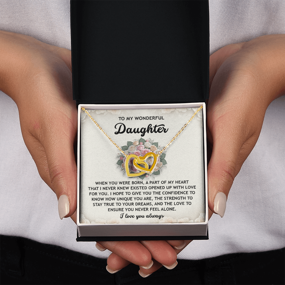 To My Wonderful Daughter Necklace, To My Daughter From Mom, Valentines Day Gifts For Daughter, Gifts For My Daughter