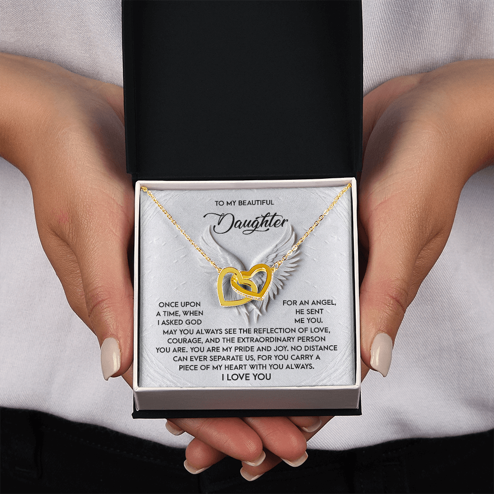 To My Beautiful Daughter Necklace, To My Daughter Necklace From Dad, Mother Daughter Gifts From Mom, To My Daughter Necklace From Mom