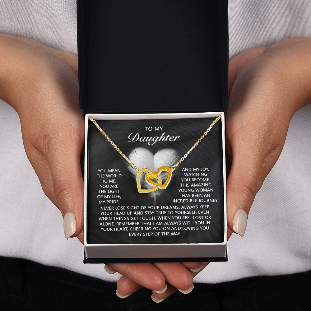 To My Daughter Necklace, To My Daughter From Dad, Birthday Gift For Adult Daughter, Daughter Necklace From Mom And Dad