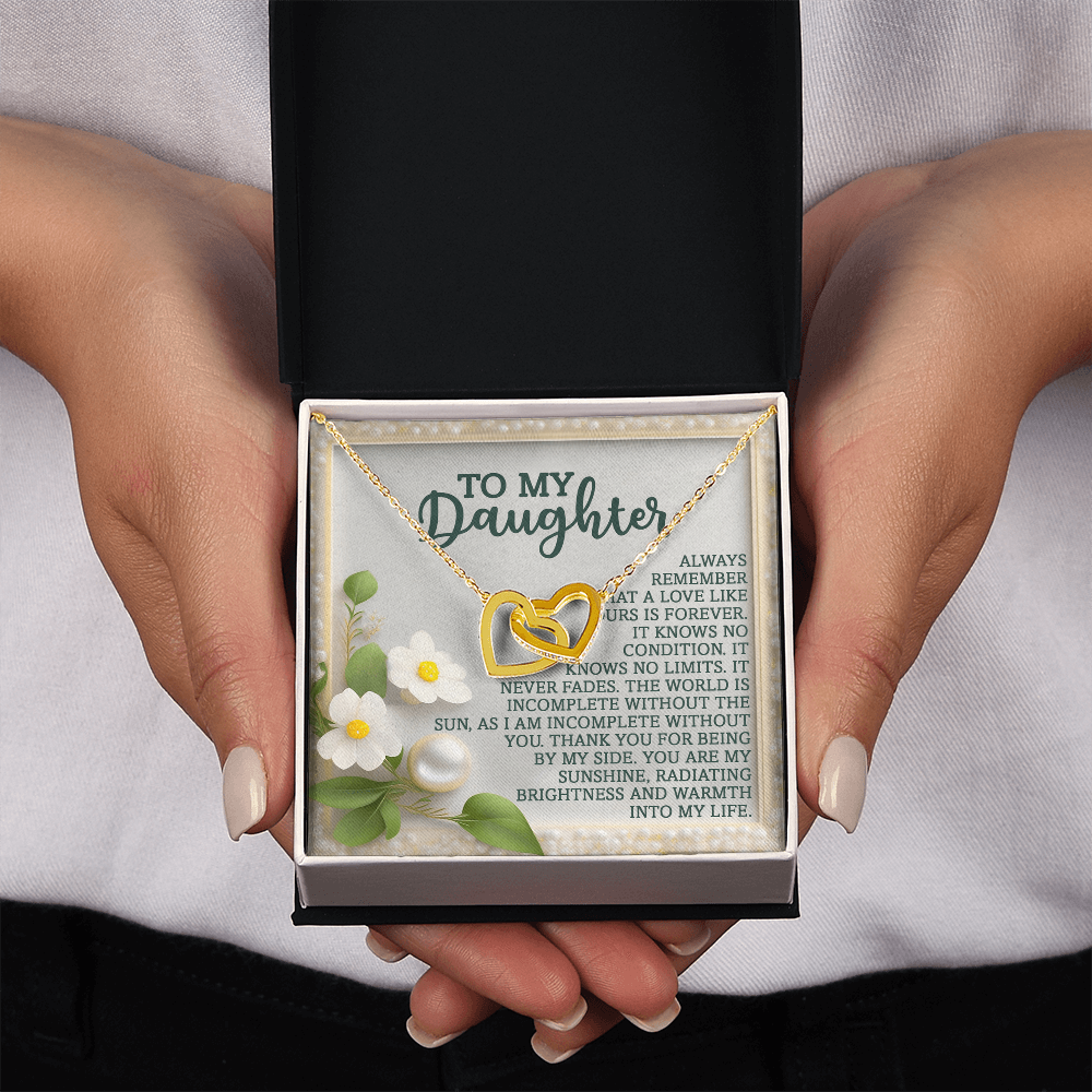To My Daughter Necklace, Necklace For Daughter From Dad, Gifts From Mom To Daughter, Necklace For Daughter From Mom