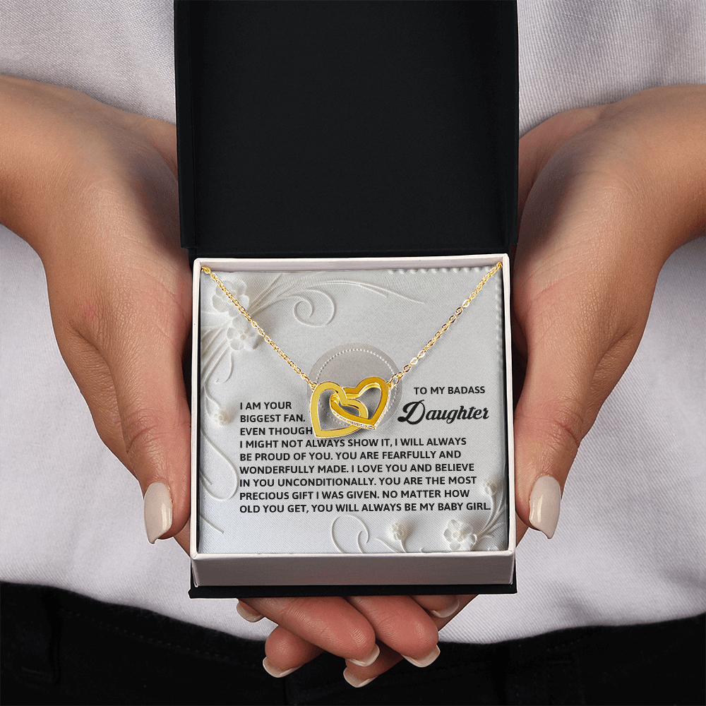 To My Badass Daughter Necklace, My Daughter Gifts From Mom, Gifts For Daughter Adult, Gifts For Daughter From Mom